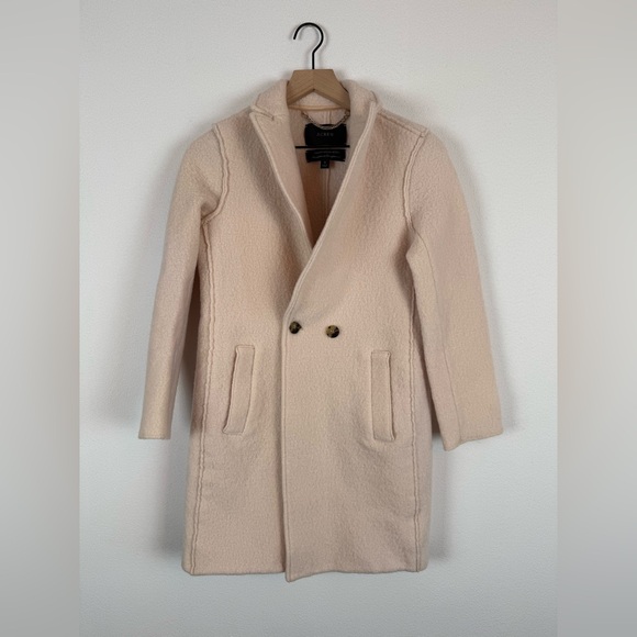 JCrew Daphne Topcoat in Italian Boiled Wool Cream Off White 4 - Picture 2 of 12